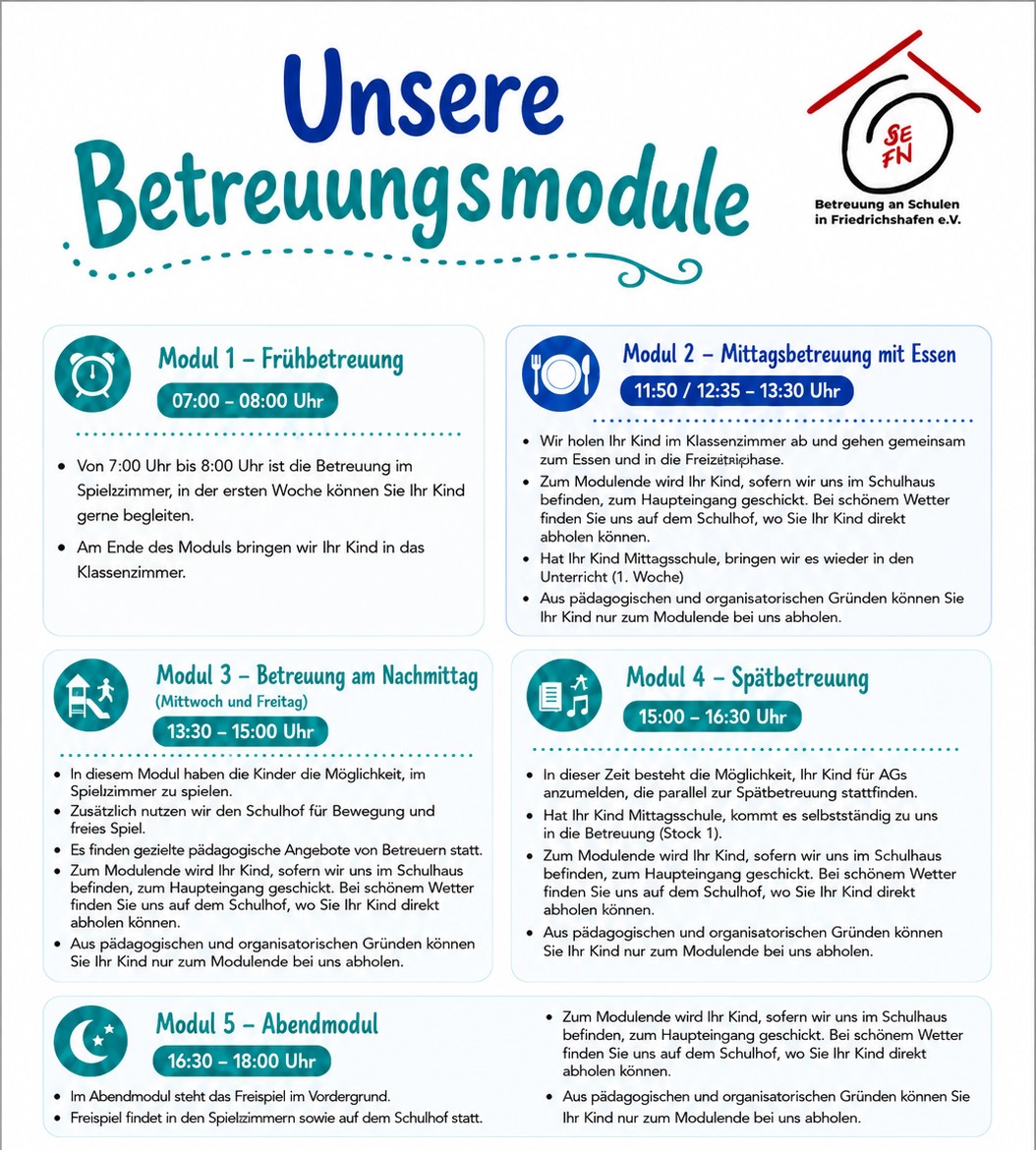Unsere Betreuungsmodule